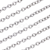 5M Tarnish Resistant 304 Stainless Steel Cable Chains CHS-BBC0001-16-7