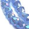 Electroplate Glass Beads Strands EGLA-D030-J4mm-B01-4
