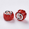 Transparent Resin European Beads RPDL-Q023-A-C-3