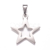 Tarnish Resistant 304 Stainless Steel Pendants STAS-I135-23P-1