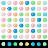 500Pcs Luminous PS Plastic Beads FIND-TA00009-13B-2