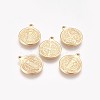 201 Stainless Steel Pendants STAS-F166-06G-1