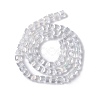 Electroplate Glass Beads Strands X-EGLA-D018-8x8mm-01-3