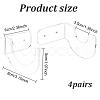 2 sets Acrylic Softball Bat Holders AJEW-GO0001-16-2