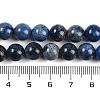 Natural Dumortierite Beads Strands G-G167-A06-8MM-5