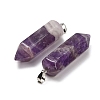 Natural Amethyst Pendants GG-CBAA0EE-02P-10-3