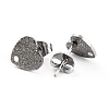 Non-Tarnish 304 Stainless Steel Stud Earring Findings EJEW-O104-07P-2