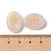 13Pcs Natural Rose Quartz Rune Stone G-C095-02A-3