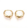 Brass Hoop Earring Finding KK-N261-54G-1