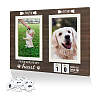 Anniversary Rectangle Wood Photo Frames DJEW-WH0057-002-1