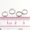 Brass Open Jump Rings JRC8mm-NF-3