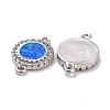 Brass Micro Pave Cubic Zirconia Links ZIRC-G056-P-3