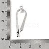 Brass Ice Pick Pinch Bails KK-P306-12C-P-3