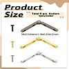 6 Sets 3 Colors Zinc Alloy Post Lag Hinge FIND-LP0004-07-2