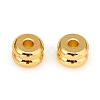 Long-Lasting Plated Brass Spacer Beads KK-D160-21G-1
