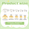 160Pcs 10 Style Brass Beads KK-BC0013-01-2