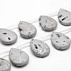 Electroplated Natural Quartz Crystal Beads Strands G-G891-07-1
