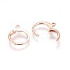 304 Stainless Steel Leverback Earring Findings STAS-E460-02RG-1