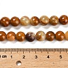 Natural Wood Lace Stone Beads Strands G-B128-A04-03-3