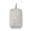 Brass Micro Pave Cubic Zirconia Pendants KK-U076-03P-01-1