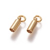 201 Stainless Steel Cord Ends X-STAS-L226-016A-G-1