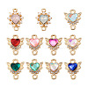 20Pcs 10 Color Zinc Alloy Links Connectors ALRI-MP0001-01-1