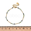 304 Stainless Steel Glass Beaded Chain Bracelets for Women BJEW-K237-24G-5