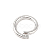 Brass Locking Jump Rings KK-S369-01P-04-2