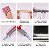 Self Adhesive Semicircular Hard PVC Cable Cover AJEW-WH0886-24A-4