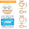 12Pcs 6 Style 304 Stainless Steel Linking Rings STAS-DC0011-03-2
