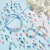 9 Strands 9 Colors Handmade Polymer Clay Beads Strands CLAY-NB0001-72-5