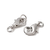 Anti-Tarnish Rhodium Plated 925 Sterling Silver Lobster Claw Clasps STER-D006-21P-2