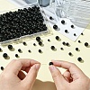 230Pcs 4 Styles Glass Round Bead Strands GLAA-YW0003-74-5