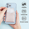 8Pcs 4 Colors PU Leather Cell Phone Adhesive Card Holders DIY-CP0007-47-4