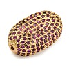 Rack Plating Brass Micro Pave Cubic Zirconia Charms KK-G513-74A-04G-2
