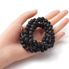 Natural Lava Rock Round Beads Strands G-YW0002-08-5