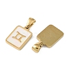 Constellations Natural White Shell Pendants STAS-M338-01C-G-2