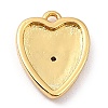 Brass Micro Pave Cubic Zirconia Charms ZIRC-I054-14G-07-3