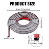 Self Adhesive Semicircular Hard PVC Cable Cover AJEW-WH0886-24A-2