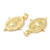 Rack Plating Brass Chandelier Component Links KK-K332-21G-3