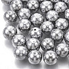 Christmas Electroplate Glass Beads EGLA-R113-07B-1
