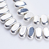 Electroplate Non-magnetic Synthetic Hematite Beads Strands G-J382-4x8x2mm-B04-2