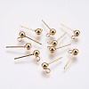 Ion Plating(IP) 304 Stainless Steel Ball Stud Earring Post X-STAS-H410-10G-1