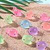 60Pcs 6 Colors Luminous Resin Fish Ornaments AJEW-SZ0002-62-5