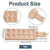 Rectangle Wooden 12 Egg Holes Storage Tray ODIS-WH0030-27-2