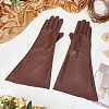 1 Pair PU Leather Long Whole Finger Gloves AJEW-CL0005-12A-4