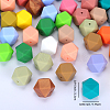 Hexagonal Silicone Focal Beads SI-JX0020A-89-2