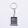 Mini Alloy Photo Frame Keychain KEYC-WH0004-01P-1