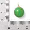 Brass Plastic Charms KK-L239-046G-02-3