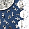 50Pcs Tibetan Style Alloy Animals Pendants FIND-FS0004-34-2